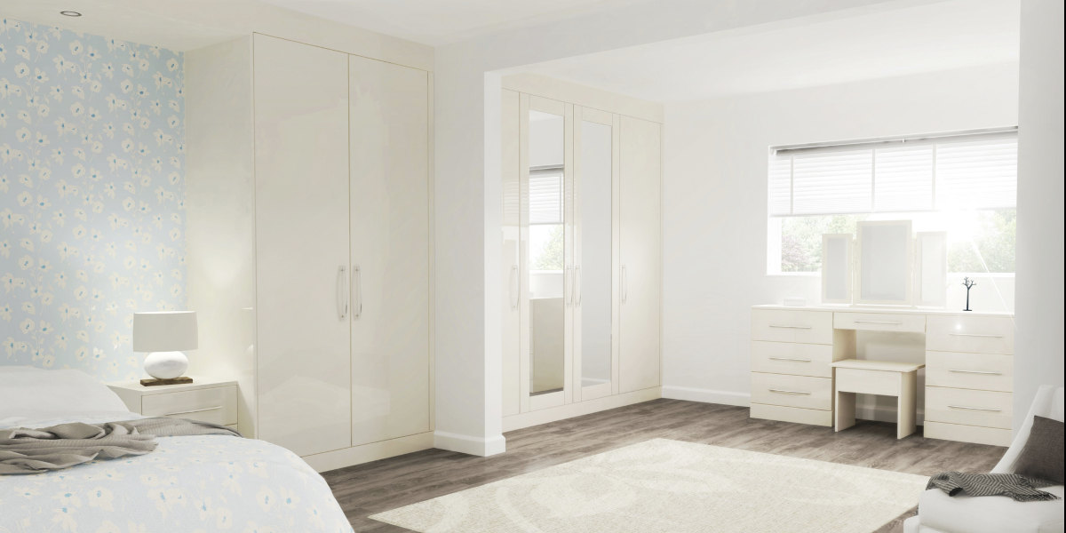 Ivory Gloss bedroom furniture
