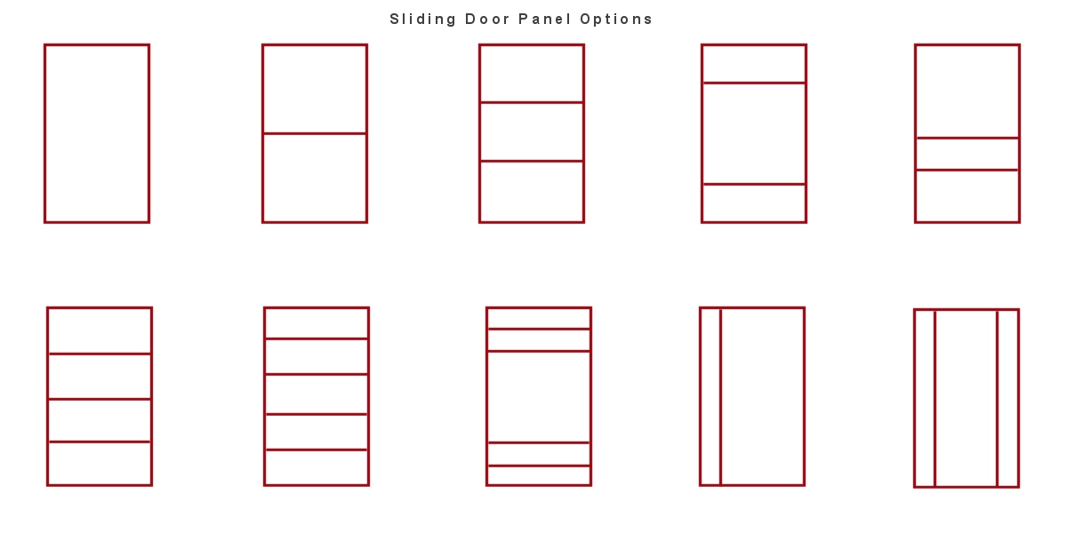 Sliding Door Panel Configurations