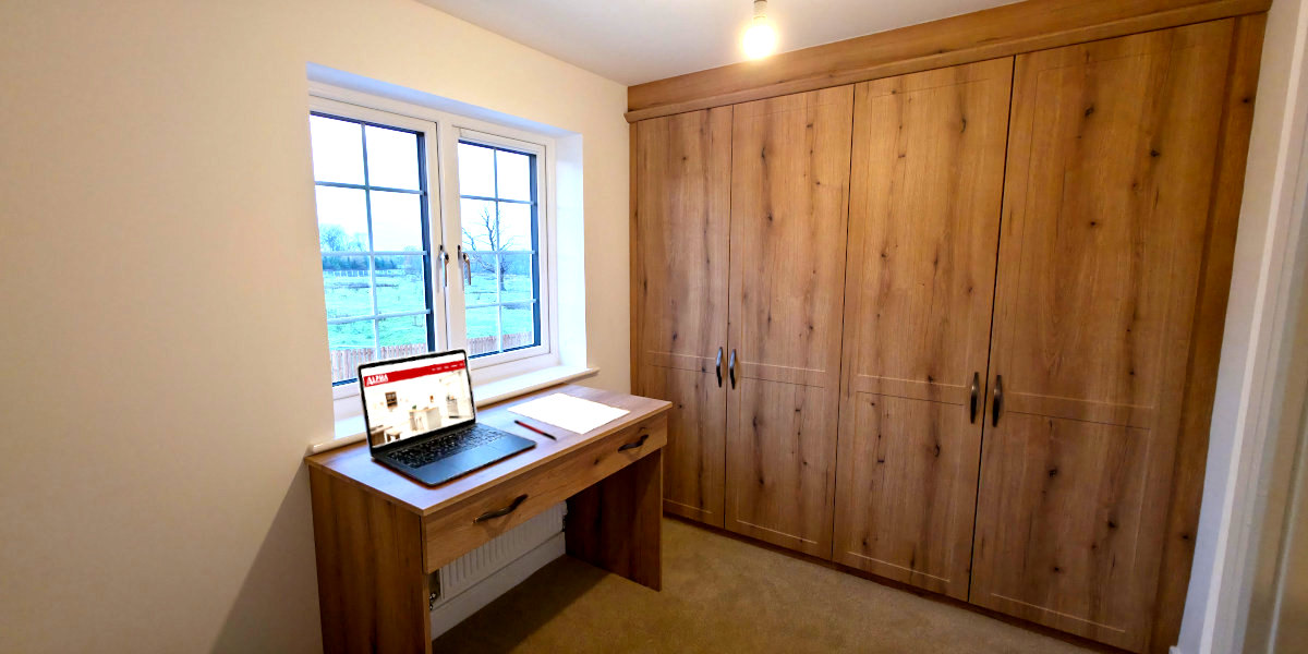 Coast Evoke Oak home office