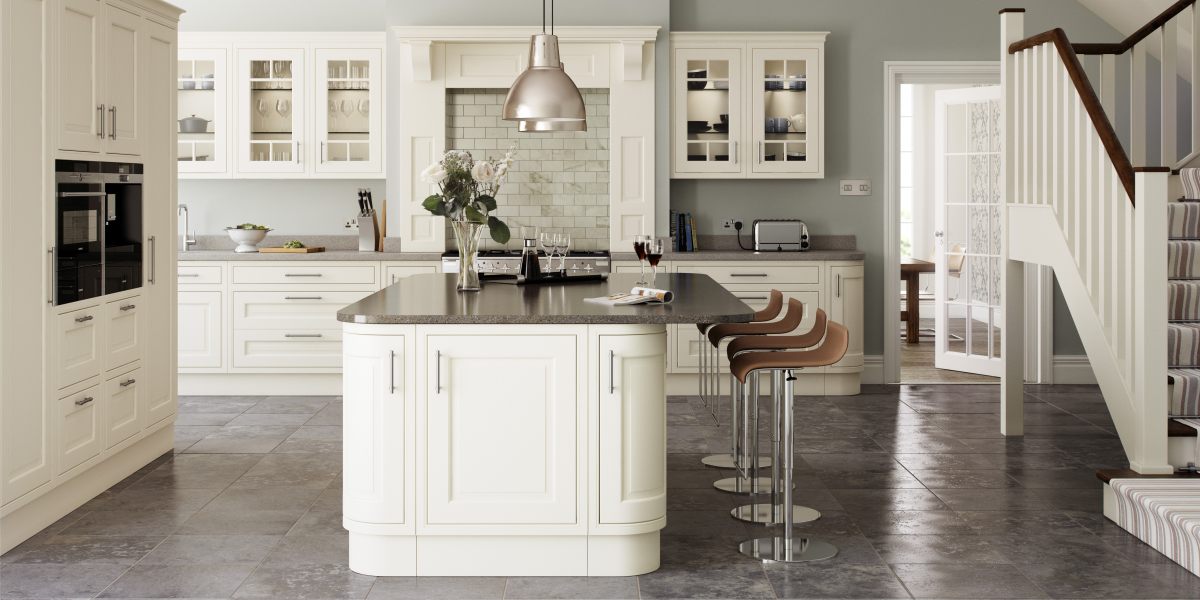 Eildon in-frame shaker cream kitchen