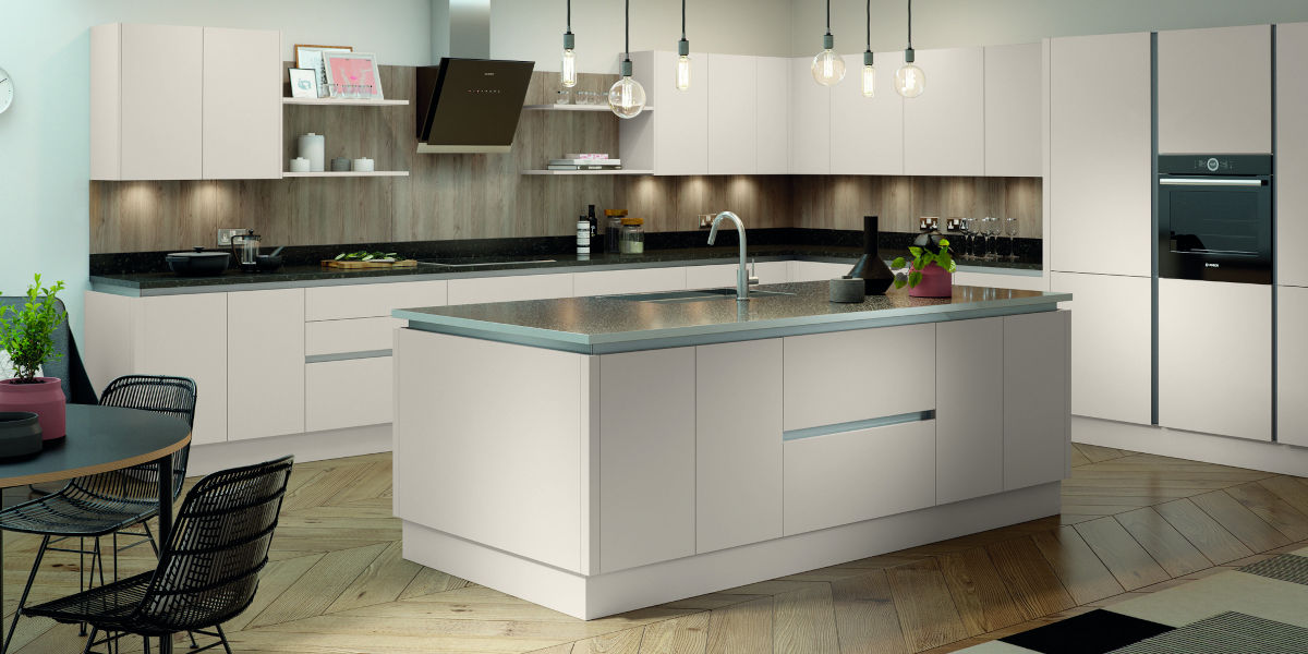 Vero cashmere true handleless kitchen